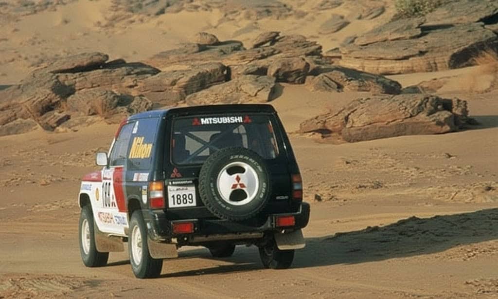 عکس از پشت ماشین پاجرو